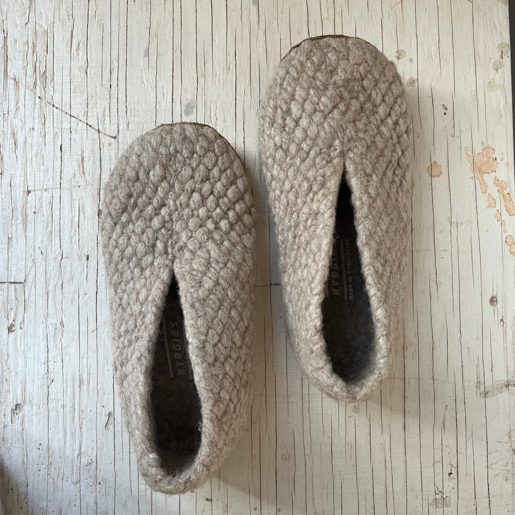 Krygies Woven Wool Slippers